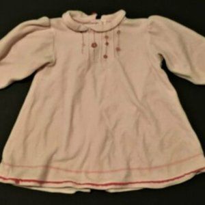 CONFETTI Girls' French Boutique Embroidered Floral Velour Dress ~ Sz 12m